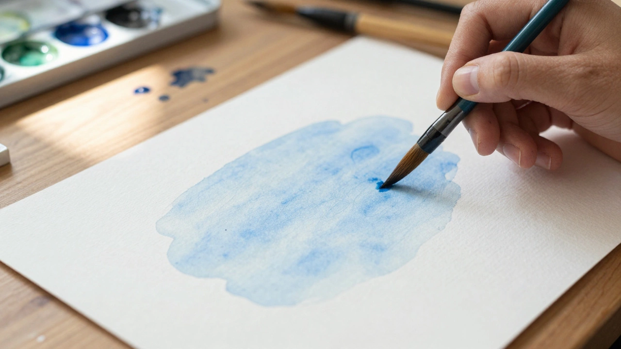 What Are Watercolor Paintings Most Often Painted On?